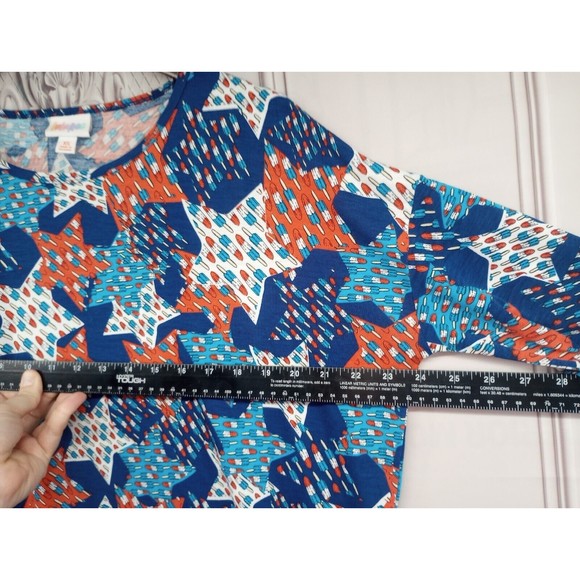 NWOT LuLaRoe Tunic Top Fireworks Popsicles Stars Patriot Summer 4th Of July SZXS - Picture 15 of 16
